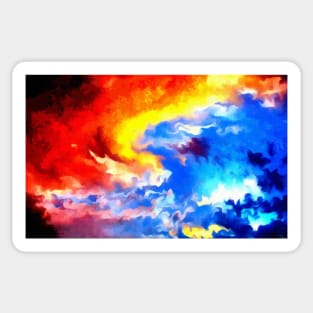 heaven sunset sunrise sky abstract Sticker